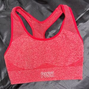 PINK Victoria's Secret Vibrant Red Sports Bra